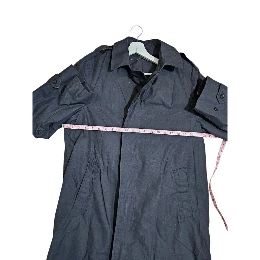 Vintage US Military DSCP Quarterdeck Trench Coat Rain Coat Mens 42XL Classic Lux - Picture 6 of 7